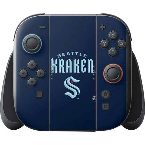 NHL Seattle Kraken Script Nintendo Switch 2 (2025) with Joy-Con Skin